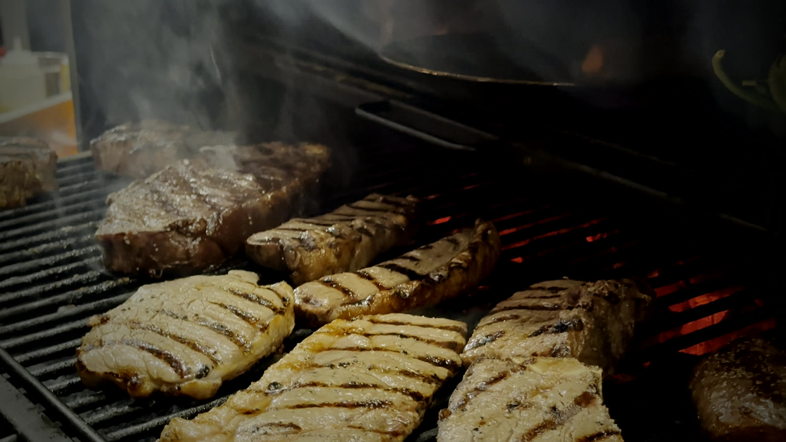 The asado fire at Renzo's Carrollwood