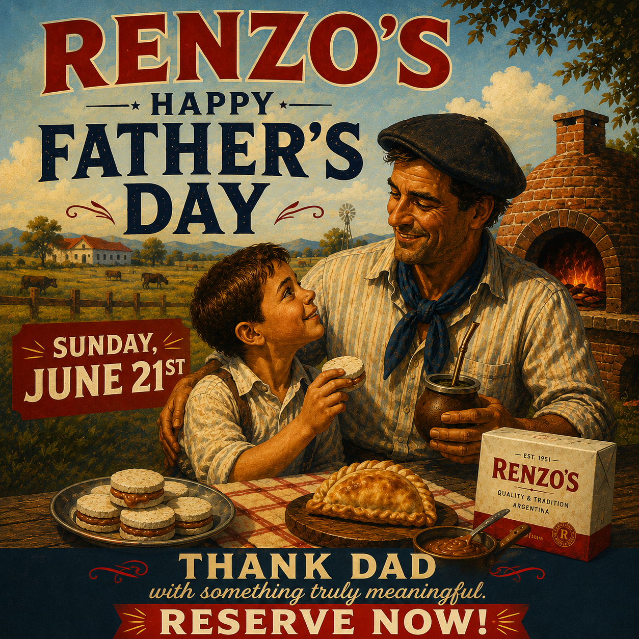 Father's Day at Renzo's — the parrilla